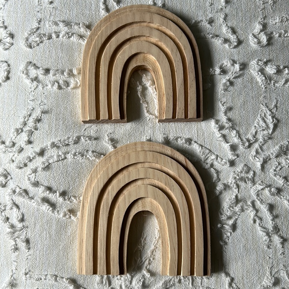 Pair of Wood Rainbows